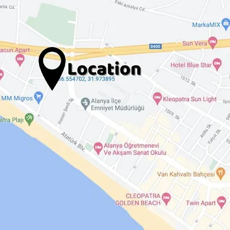 Apartament Zerrin Hanim - 1 Minute From Kleopatra Beach Alanya